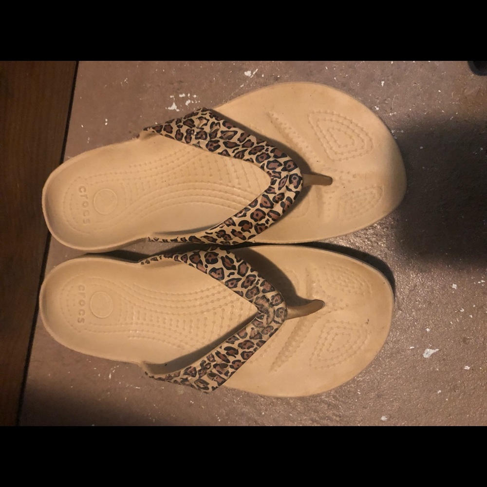 Cheetah Crocs